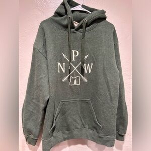 Pacific & Co PNW hoodie‎ medium men’s green drawstring kangaroo pocket